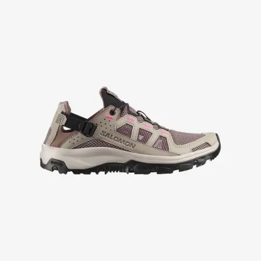 Cover image of Silver Sage/Iron/Knockout Pink Salomon Techamphibian 5 Women's