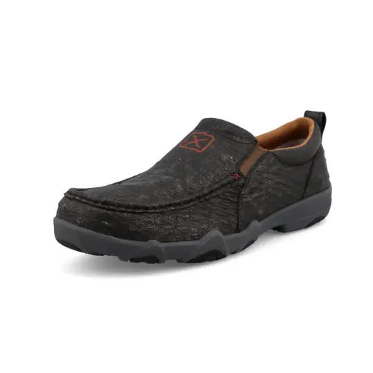 Cover image of Iron Grey Ostrich Twisted X Slip On UltraLite X Driving Moc Men's