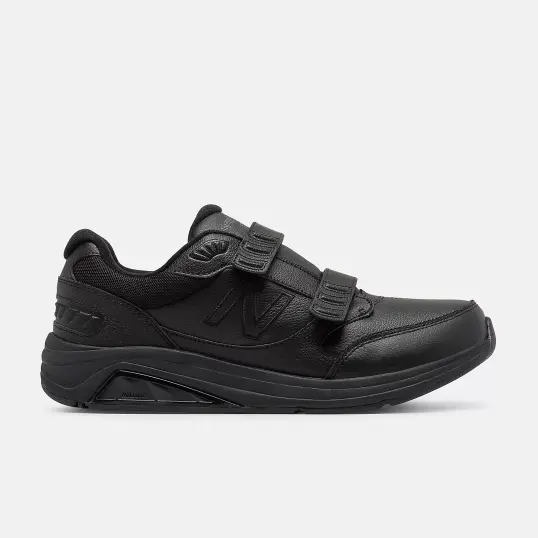Cover image of Black|Black New Balance Hook and Loop Leather 928v3 Men's
