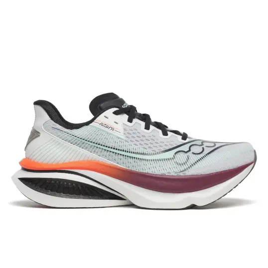 Cover image of White | Crimson Saucony Endorphin Azura Men's