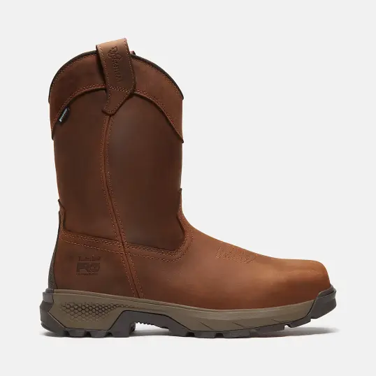 Cover image of Brown Timberland Pro Titan Ev Pull On Comp Toe Waterproof Men's