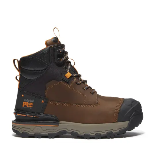 Cover image of MED BRN Timberland Pro 6 In Boondock Ultralight Comp Toe Waterproof EH Men's