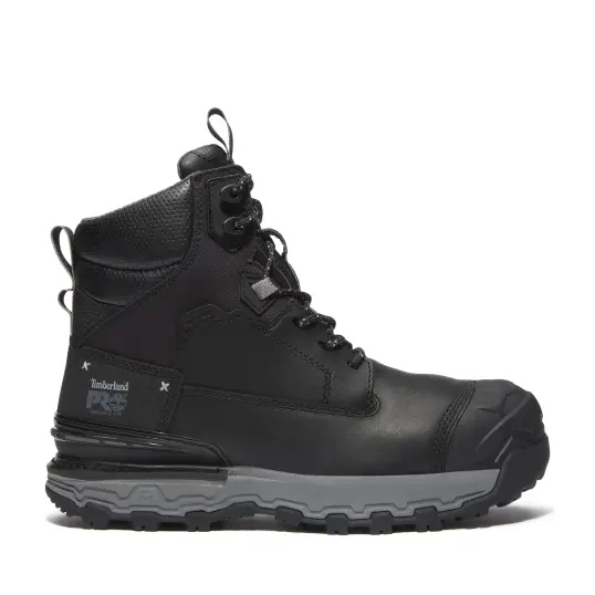 Cover image of BLACK | GREY Timberland Pro 6 In Boondock Ultralight Comp Toe FP Waterproof Esr CSA Men's
