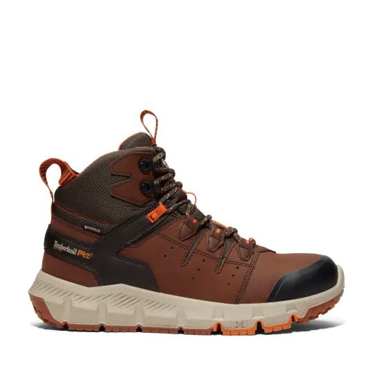 Cover image of MED BRN Timberland Pro 6 In Tempe Soft Toe Waterproof Men's