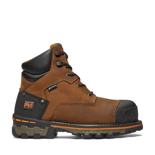Cover image of Brown Timberland Pro 6 In Boondock Waterproof Men's