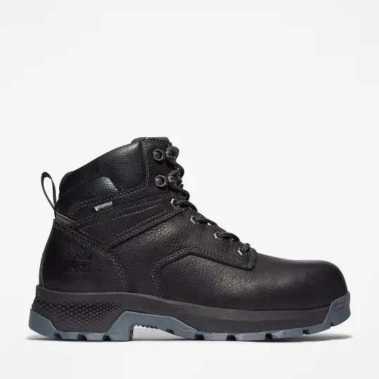 Cover image of BLK Timberland Pro 6 In Titan Ev Comp Toe Waterproof Men's