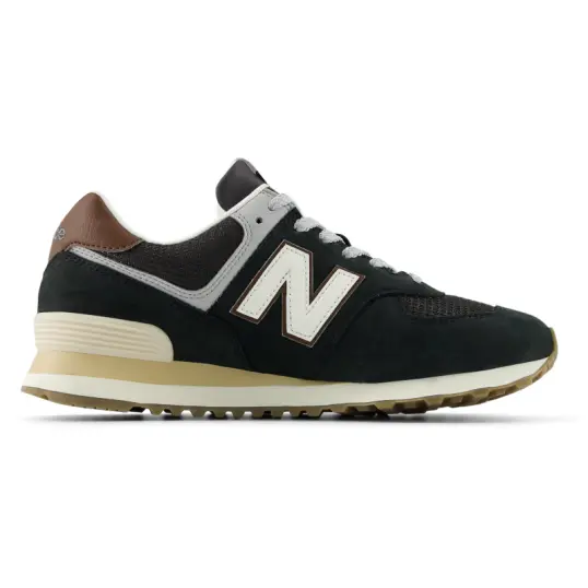 Cover image of BROWN|DARK SILVER METALLIC New Balance 574 Unisex
