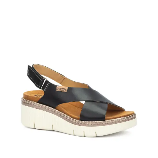 Cover image of Black Pikolinos Gomera Wedge Criss Cross Women's