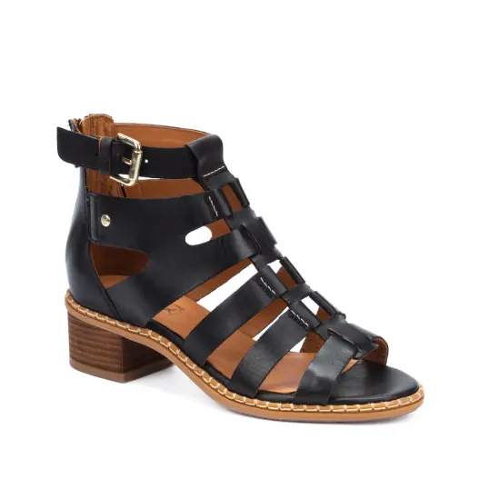 Cover image of Black Pikolinos Blanes Heel Roman Sandal Women's