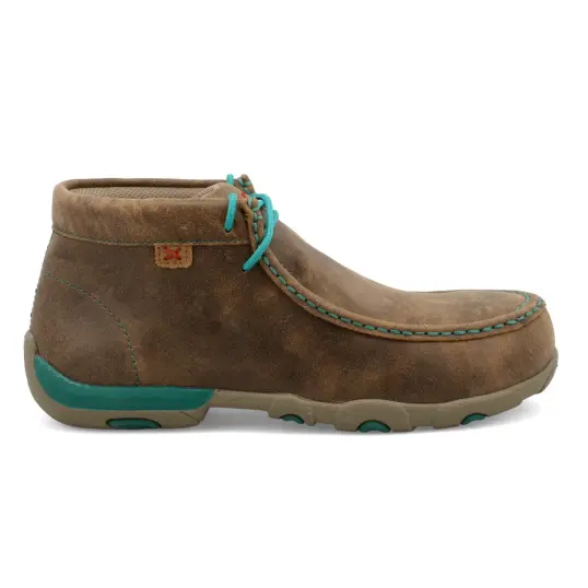 Cover image of BOMBER/TURQUOISE Twisted X Work Chukka Driving Moc Safety Toe Women's