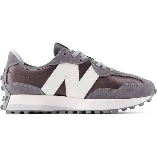 Cover image of BLACK METALLIC/CASTLEROCK New Balance 327 Women's