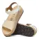 Alternate Image of NATURAL/WHITE Birkenstock Glenda Natural Leather Synthetics Narrow Women's