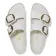 Alternate Image of High-Shine Antique White Birkenstock Arizona Hammered Big Buckle Natural Leather Patent Narrow Women's