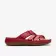 Alternate Image of RED LEATHE Clarks Cecily Slide Women's