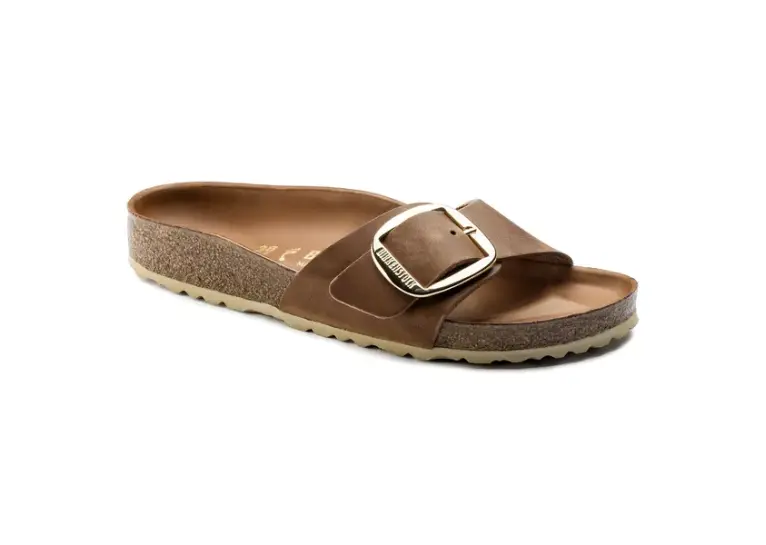 Image 1 of Birkenstock Madrid Big Buckle Oiled Leather Narrow Women's