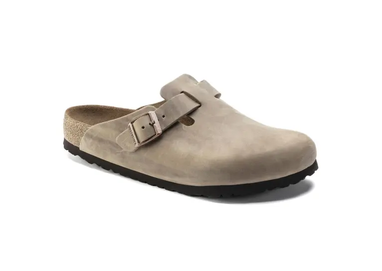 Image 1 of Birkenstock Boston Soft Footbed Natural Leather Oiled Women's