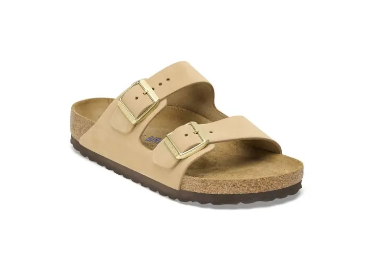 Image 1 of Birkenstock Arizona Soft Footbed Nubuck Leather Regular Women's
