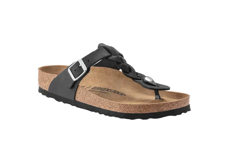 Image 1 of Birkenstock Gizeh Braided Oiled Leather Regular Women's