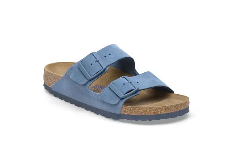 Image 1 of Birkenstock Arizona Soft Footbed Suede Leather Narrow Women's