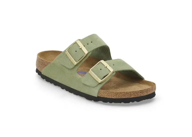 Image 1 of Birkenstock Arizona Soft Footbed Suede Leather Narrow Women's