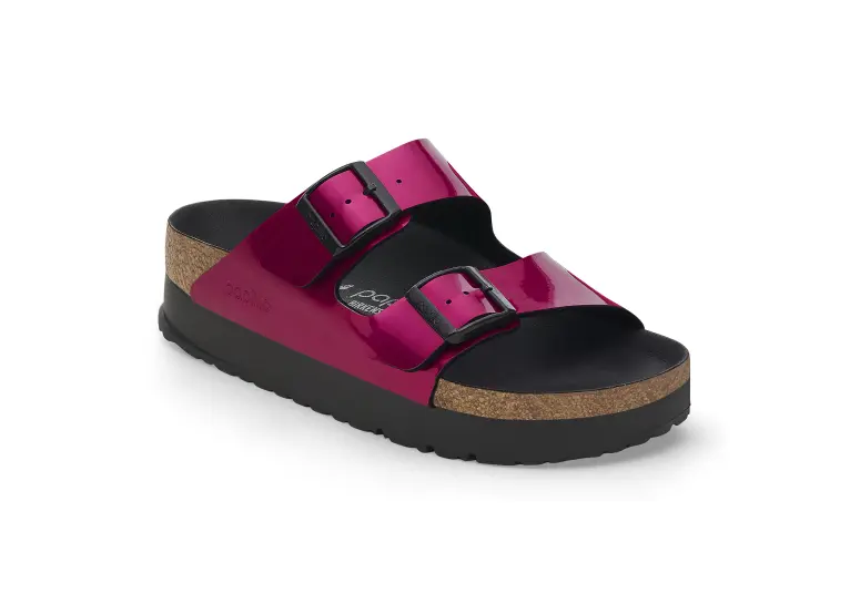 Image 1 of Birkenstock Arizona Flex Platform Birko-Flor Patent Narrow Women's