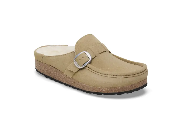 Image 1 of Birkenstock Buckley Shearling Suede Leather Narrow Women's
