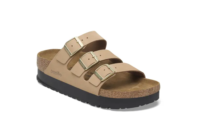 Image 1 of Birkenstock Florida Flex Platform Nubuck Narrow Women's