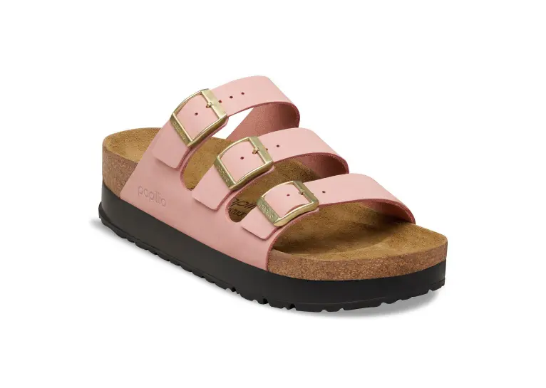 Image 1 of Birkenstock Florida III Flex Platform Nubuck Narrow Women's