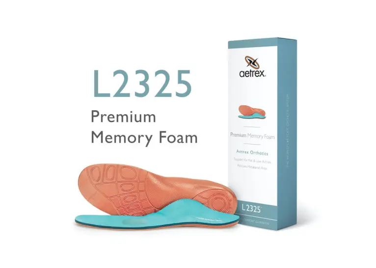 Image 1 of Aetrex Premium Memory Foam Flat/Low Arch W/ Metatarsal Support Men's