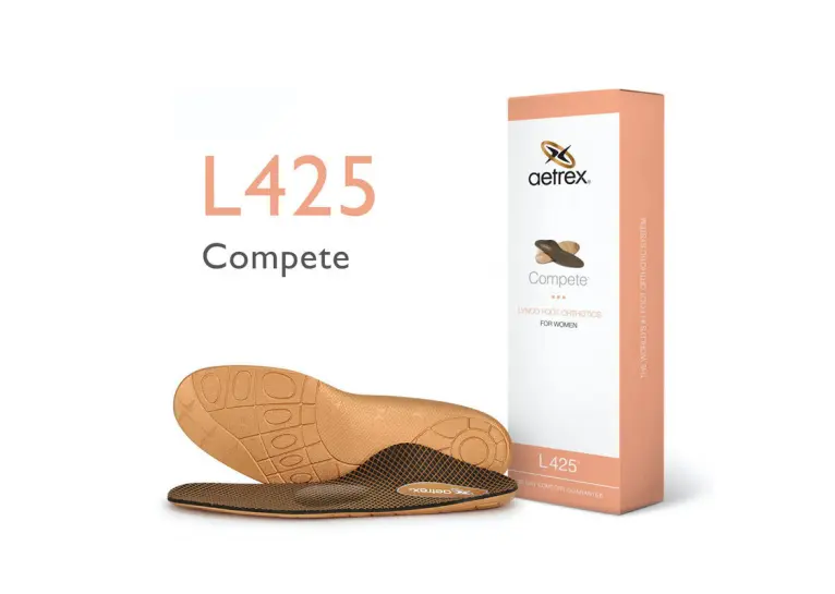 Image 1 of Aetrex Compete Posted Orthotics W/ Metatarsal Support Women's